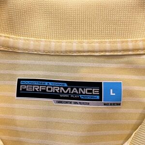 Roundtree & Yorke Performance Size L Golf Shirt